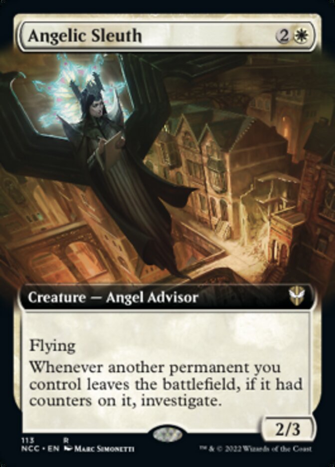 Angelic Sleuth (Extended Art) [Streets of New Capenna Commander] - Destination Retro