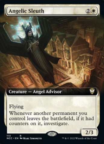Angelic Sleuth (Extended Art) [Streets of New Capenna Commander] - Destination Retro