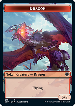 Dragon // Dragon Double-Sided Token [Starter Commander Decks] - Destination Retro