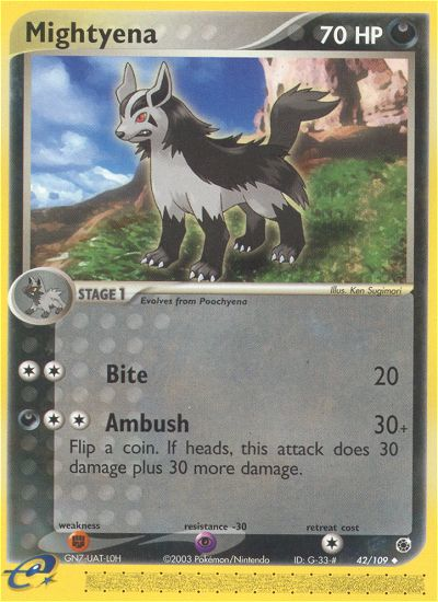 Mightyena (42/109) [EX: Ruby & Sapphire] - Destination Retro
