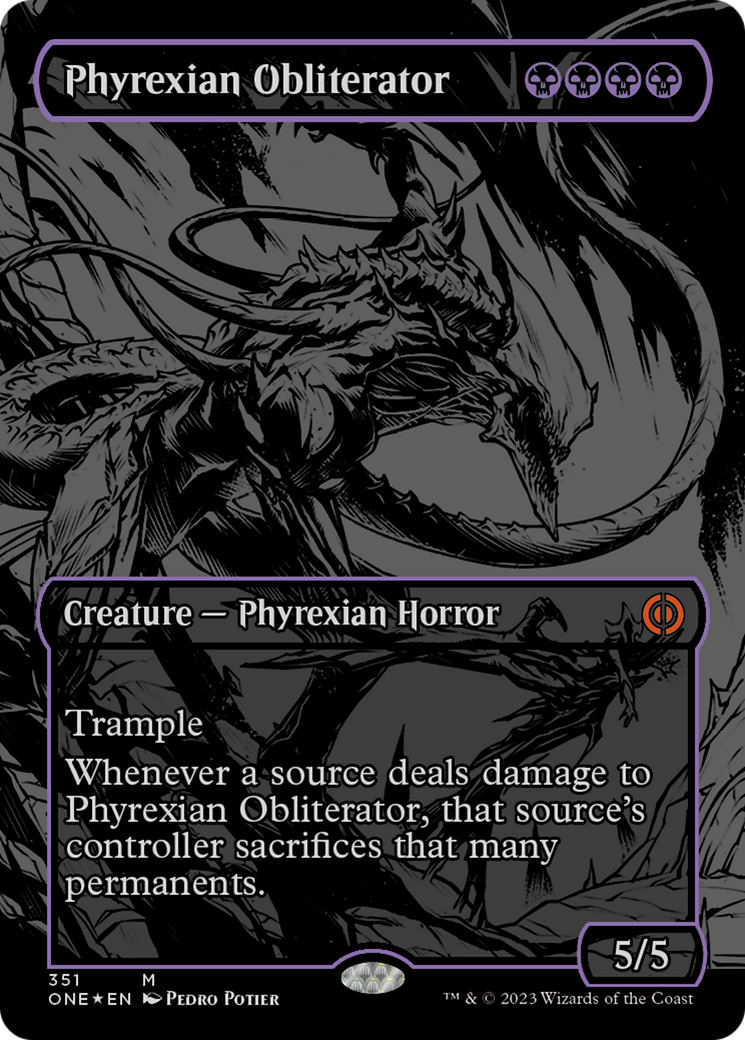 Phyrexian Obliterator (Oil Slick Raised Foil) [Phyrexia: All Will Be One] - Destination Retro