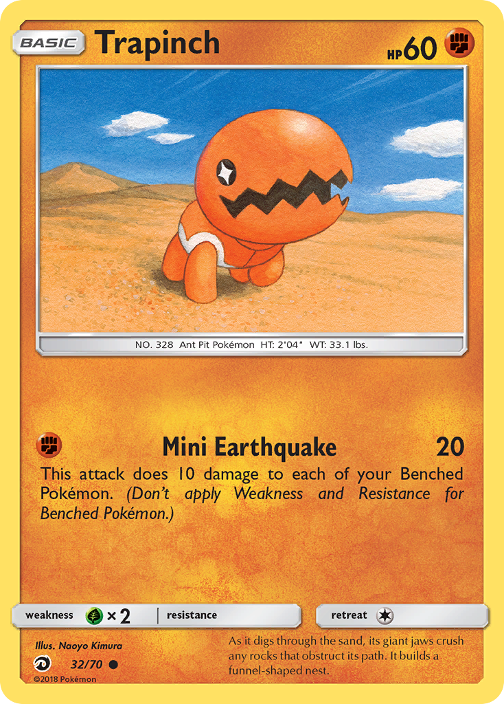 Trapinch (32/70) [Sun & Moon: Dragon Majesty] - Destination Retro