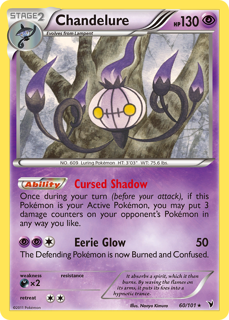 Chandelure (60/101) [Black & White: Noble Victories] - Destination Retro
