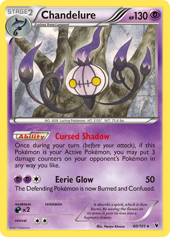 Chandelure (60/101) [Black & White: Noble Victories] - Destination Retro
