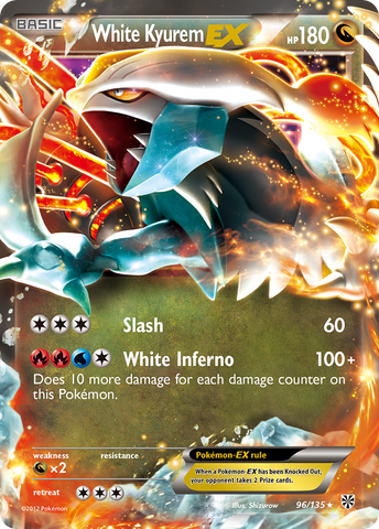 White Kyurem EX (96/135) [Black & White: Plasma Storm] - Destination Retro