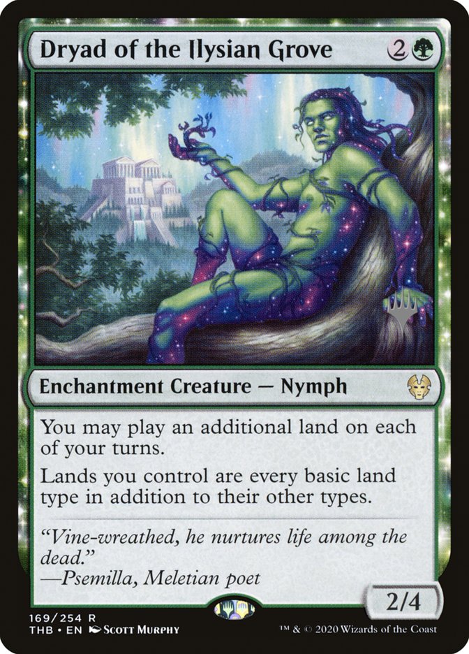 Dryad of the Ilysian Grove (Promo Pack) [Theros Beyond Death Promos] - Destination Retro