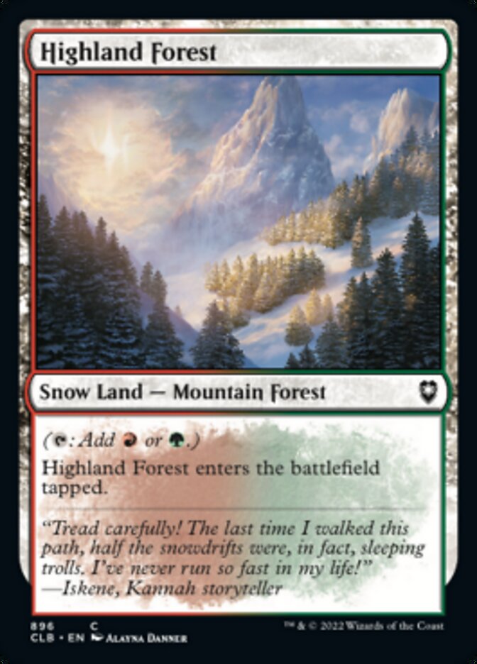 Highland Forest [Commander Legends: Battle for Baldur's Gate] - Destination Retro