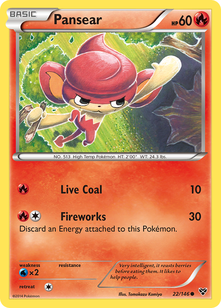 Pansear (22/146) [XY: Base Set] - Destination Retro