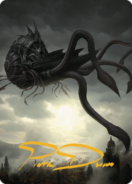 Nautiloid Ship Art Card (Gold-Stamped Signature) [Commander Legends: Battle for Baldur's Gate Art Series] - Destination Retro