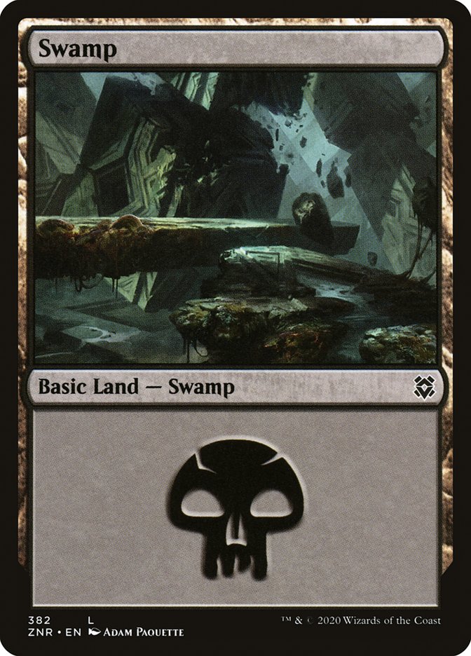 Swamp (382) [Zendikar Rising] - Destination Retro