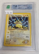 MNT - 7.0 -  Lt. Surges Electabuzz - Holo Rare - Pokemon TCG WOTC Original Series Gym Heroes - Destination Retro