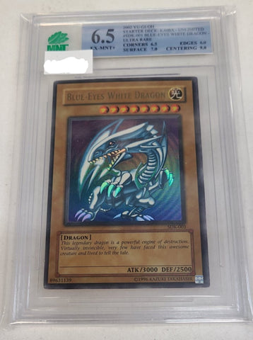 MNT - 6.5 - Blue-Eyes White Dragon - Ultra Rare -  Starter Deck: Kaiba - Unlimited - Destination Retro