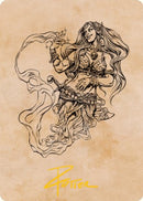 Djinni Windseer (Showcase) Art Card (Gold-Stamped Signature) [Dungeons & Dragons: Adventures in the Forgotten Realms Art Series] - Destination Retro