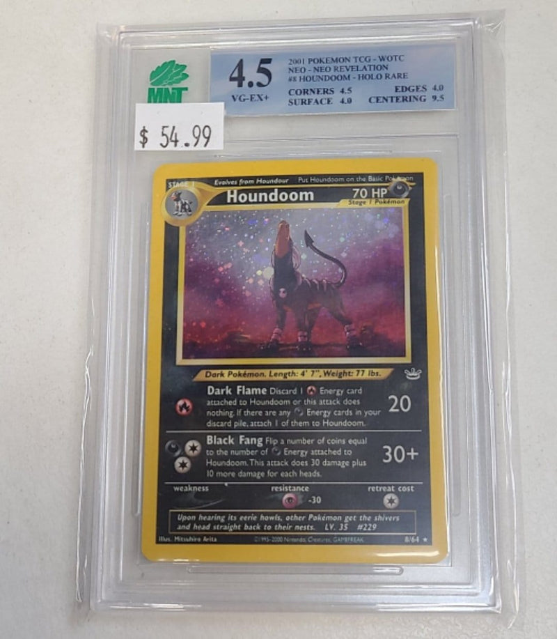MNT - 4.5 - Houndoom - Holo Rare - Pokemon TCG WOTC Neo SeriesNeo Revelation - Destination Retro