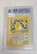 MNT - 6.0 - Lt. Surge's Raichu - Holo Rare - Pokemon TCG Original Series Gym Challenge - Destination Retro