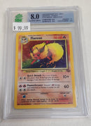 MNT - 8.0 - Flareon - Holo Rare - Pokemon TCG WOTC Original Series Jungle (Verification