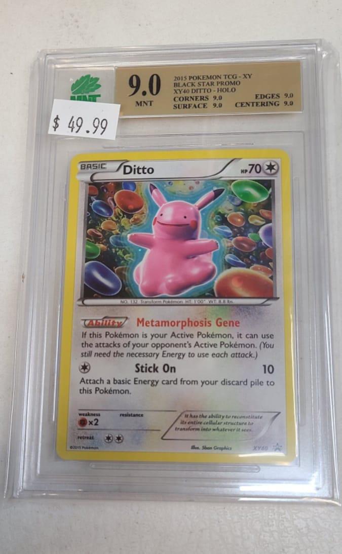 MNT - 9.0 -  Ditto - Holo - Pokemon TCG XY Series Black Star Promo - Destination Retro
