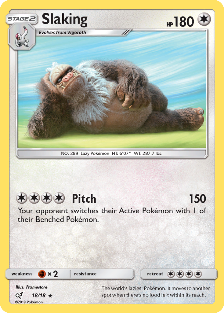 Slaking (18/18) [Sun & Moon: Detective Pikachu] - Destination Retro