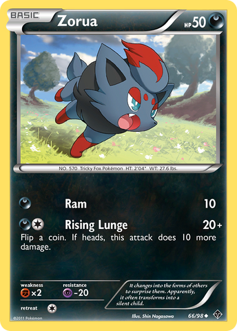Zorua (66/98) [Black & White: Emerging Powers] - Destination Retro