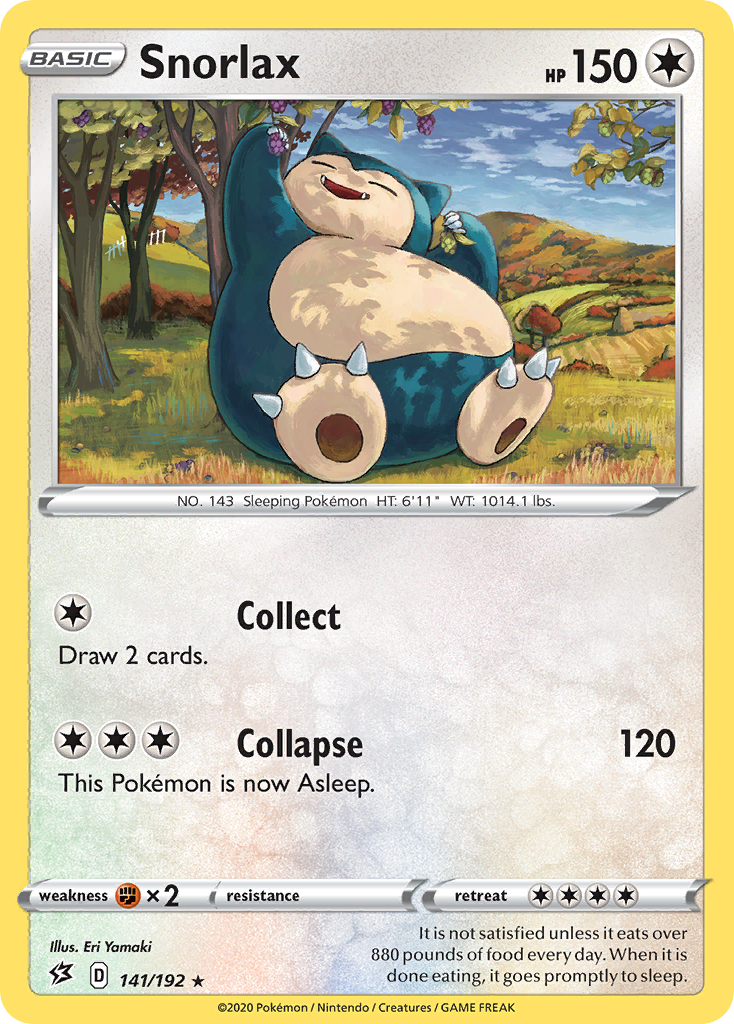 Snorlax (141/192) [Sword & Shield: Rebel Clash] - Destination Retro