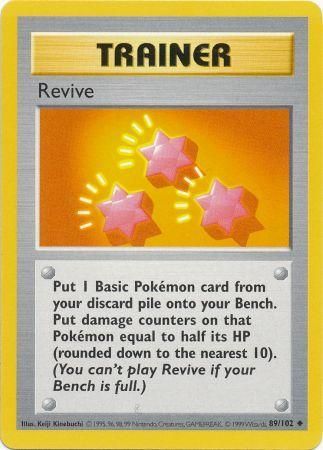 Revive (89/102) [Base Set Shadowless Unlimited] - Destination Retro