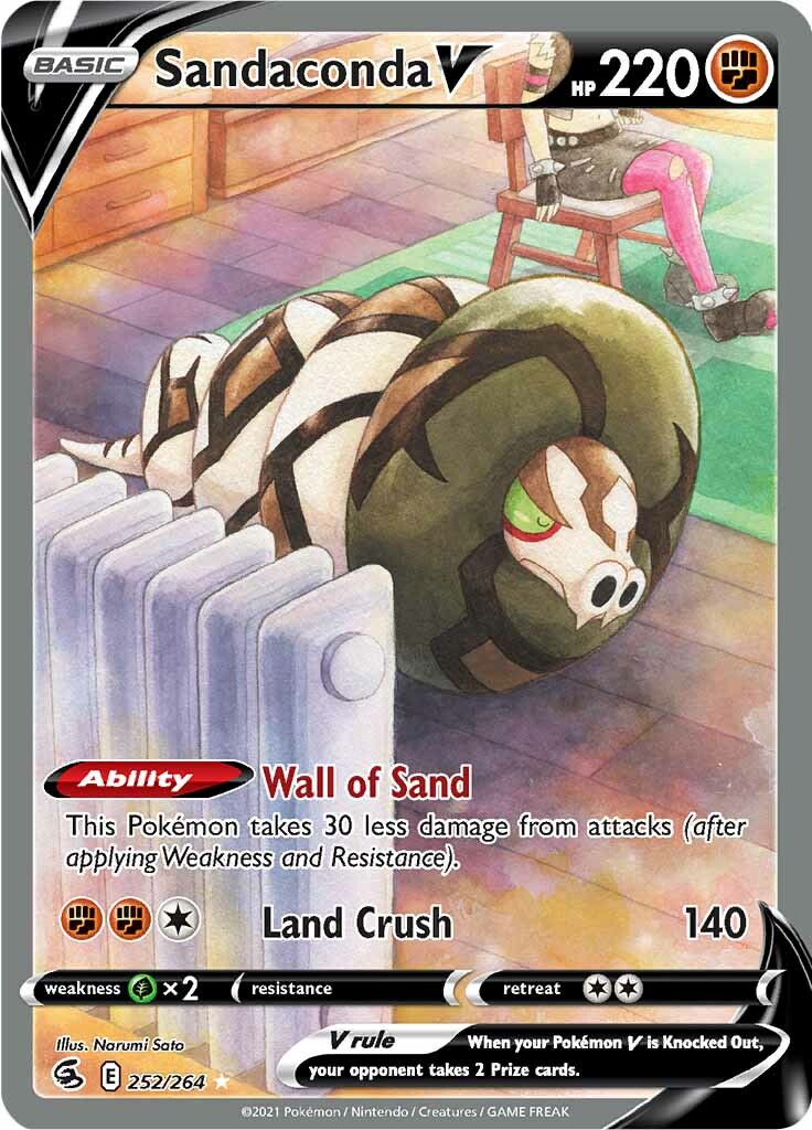 Sandaconda V (252/264) [Sword & Shield: Fusion Strike] - Destination Retro