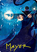 Negate Art Card (Gold-Stamped Signature) [Strixhaven: School of Mages Art Series] - Destination Retro