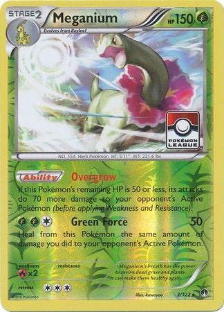 Meganium (3/122) (League Promo) [XY: BREAKpoint] - Destination Retro