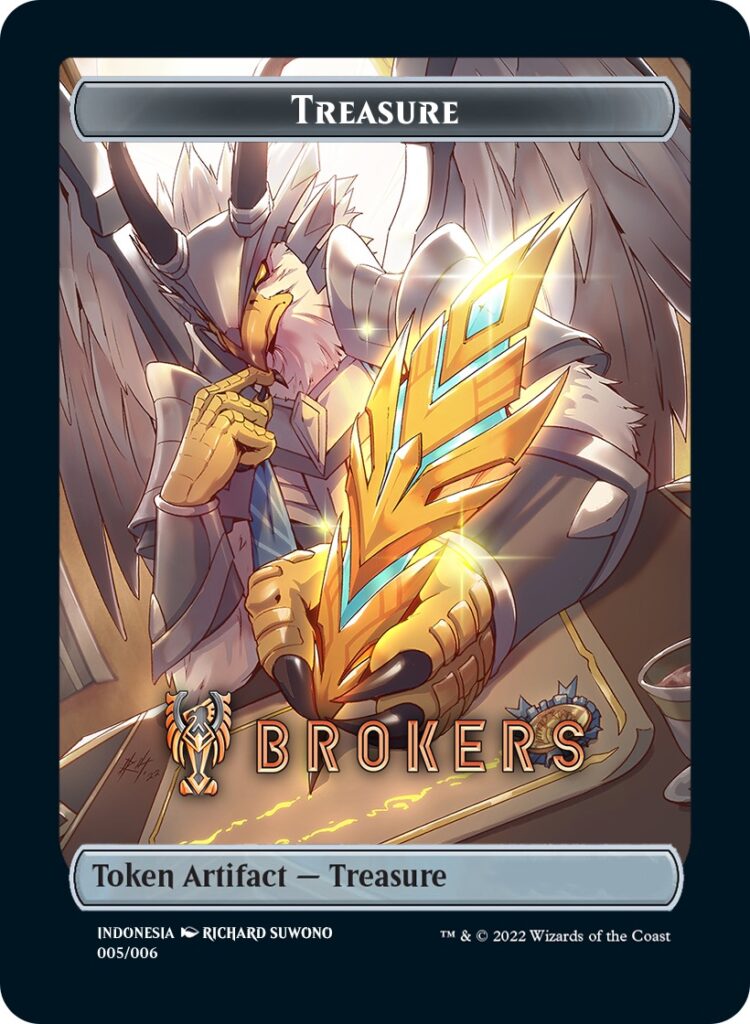 Treasure Token (Brokers) (Southeast Asia Artists) [Streets of New Capenna Tokens] - Destination Retro
