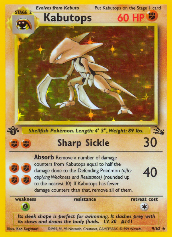 Kabutops (9/62) [Fossil 1st Edition] - Destination Retro
