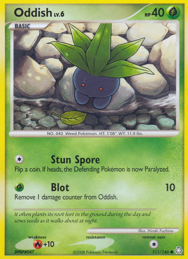 Oddish (111/146) [Diamond & Pearl: Legends Awakened] - Destination Retro