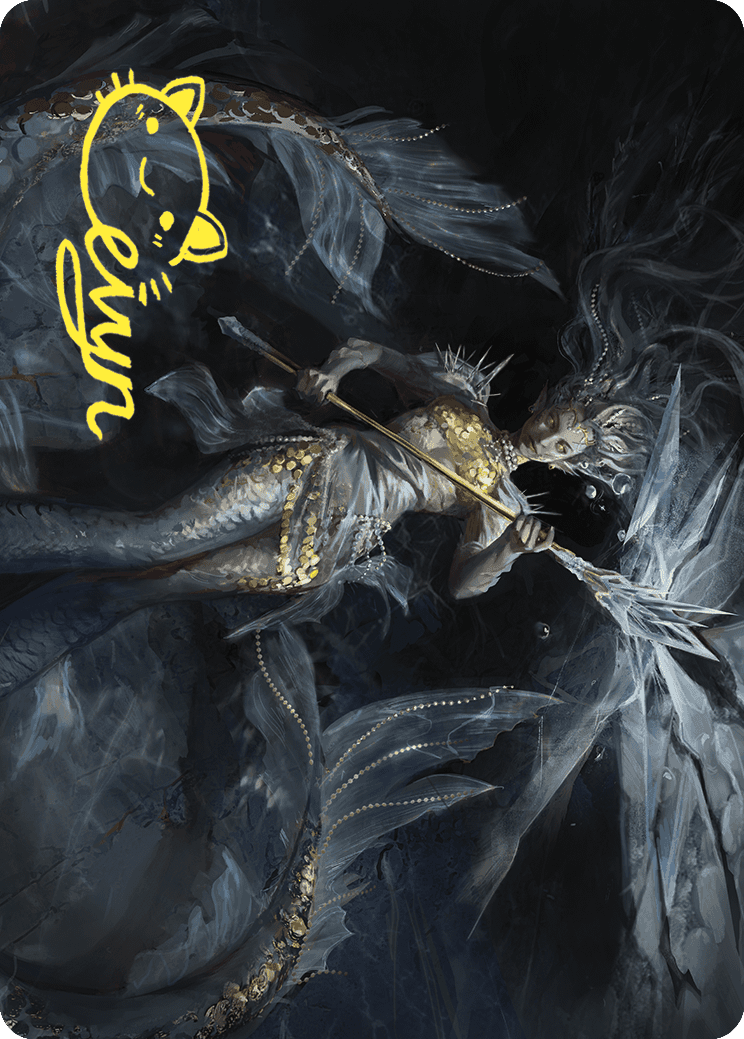 Sharae of Numbing Depths Art Card (Gold-Stamped Signature) [Wilds of Eldraine Art Series] - Destination Retro