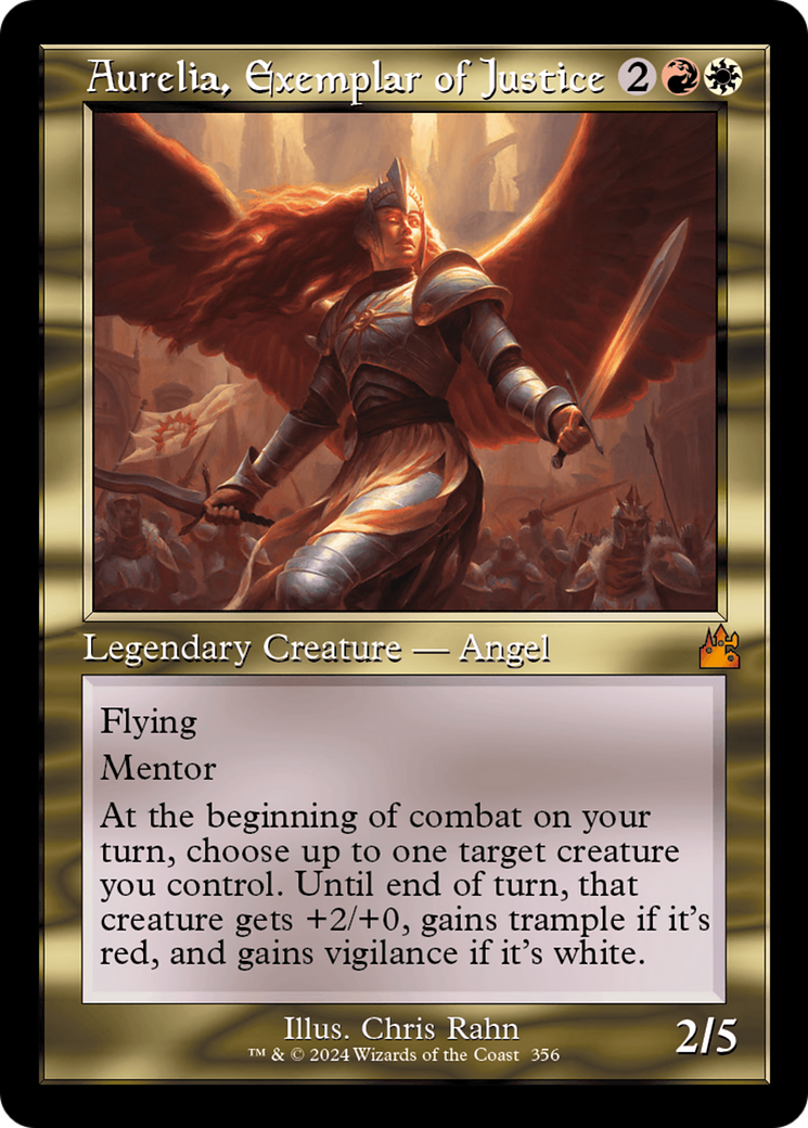 Aurelia, Exemplar of Justice (Retro) [Ravnica Remastered] - Destination Retro