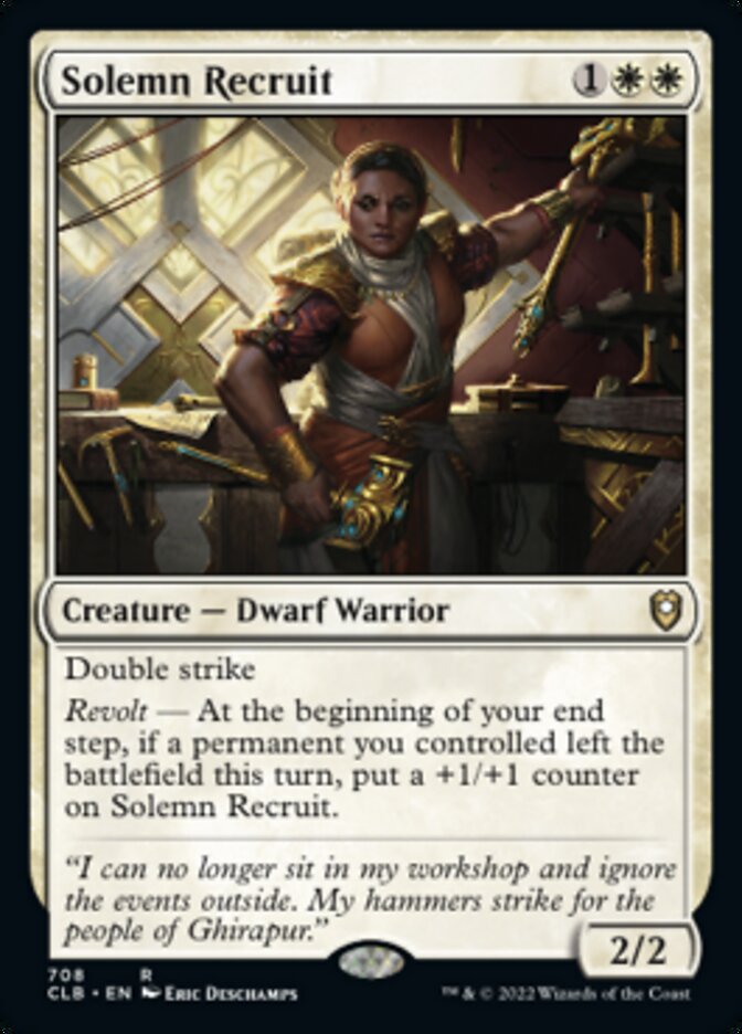 Solemn Recruit [Commander Legends: Battle for Baldur's Gate] - Destination Retro