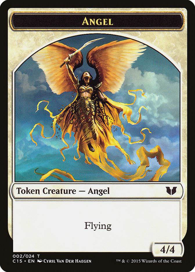 Angel // Knight (005) Double-Sided Token [Commander 2015 Tokens] - Destination Retro