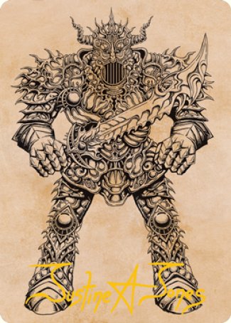 Iron Golem (Showcase) Art Card (Gold-Stamped Signature) [Dungeons & Dragons: Adventures in the Forgotten Realms Art Series] - Destination Retro