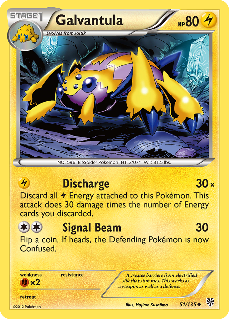 Galvantula (51/135) [Black & White: Plasma Storm] - Destination Retro