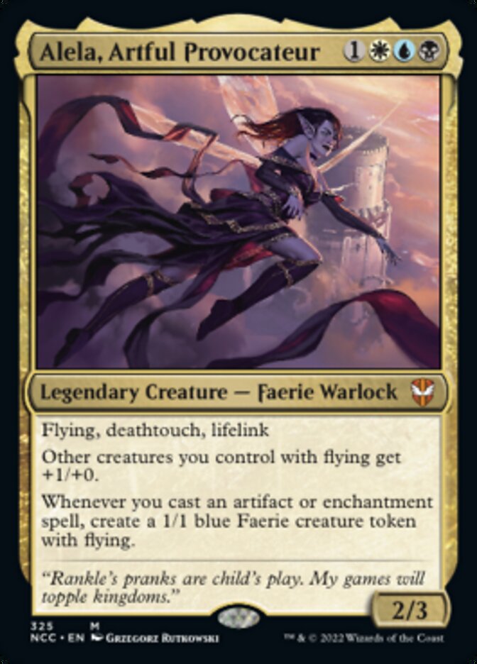 Alela, Artful Provocateur [Streets of New Capenna Commander] - Destination Retro