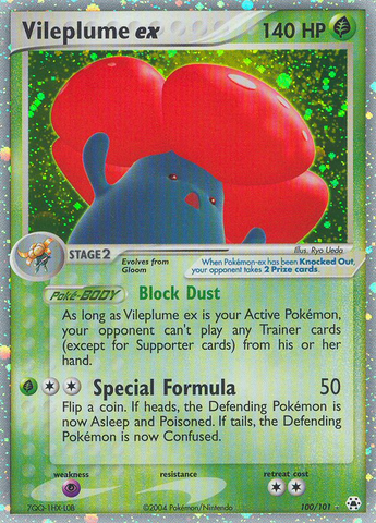 Vileplume ex (100/101) [EX: Hidden Legends] - Destination Retro