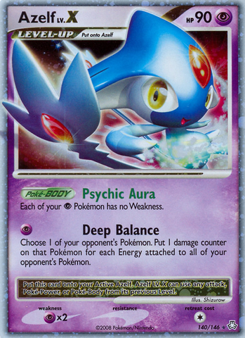 Azelf LV.X (140/146) [Diamond & Pearl: Legends Awakened] - Destination Retro