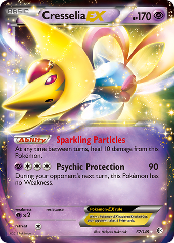 Cresselia EX (67/149) [Black & White: Boundaries Crossed] - Destination Retro