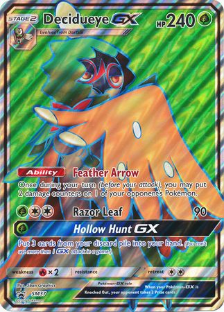 Decidueye GX (SM37) (Jumbo Card) [Sun & Moon: Black Star Promos] - Destination Retro