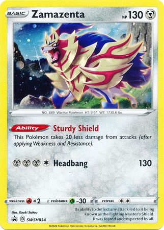 Zamazenta (SWSH034) [Sword & Shield: Black Star Promos] - Destination Retro