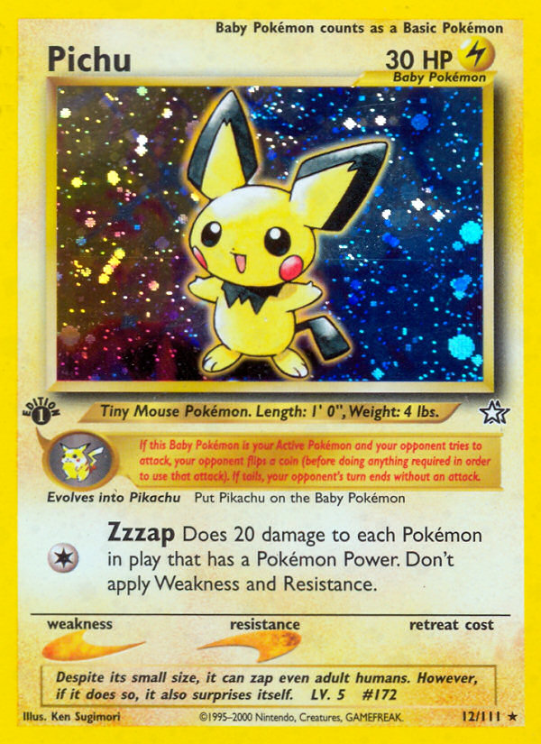 Pichu (12/111) [Neo Genesis 1st Edition] - Destination Retro