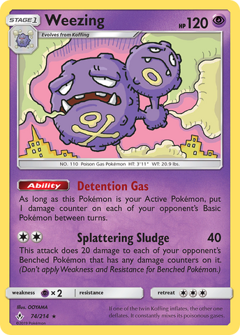 Weezing (74/214) [Sun & Moon: Unbroken Bonds] - Destination Retro