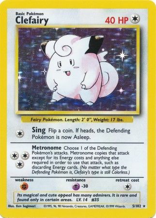 Clefairy (5/102) [Base Set Unlimited] - Destination Retro