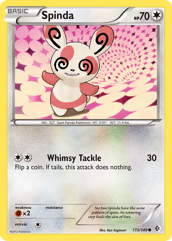 Spinda (115/149) [Black & White: Boundaries Crossed] - Destination Retro