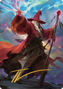 Elminster Art Card (36) (Gold-Stamped Signature) [Commander Legends: Battle for Baldur's Gate Art Series] - Destination Retro