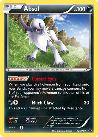 Absol (40/108) [XY: Roaring Skies] - Destination Retro