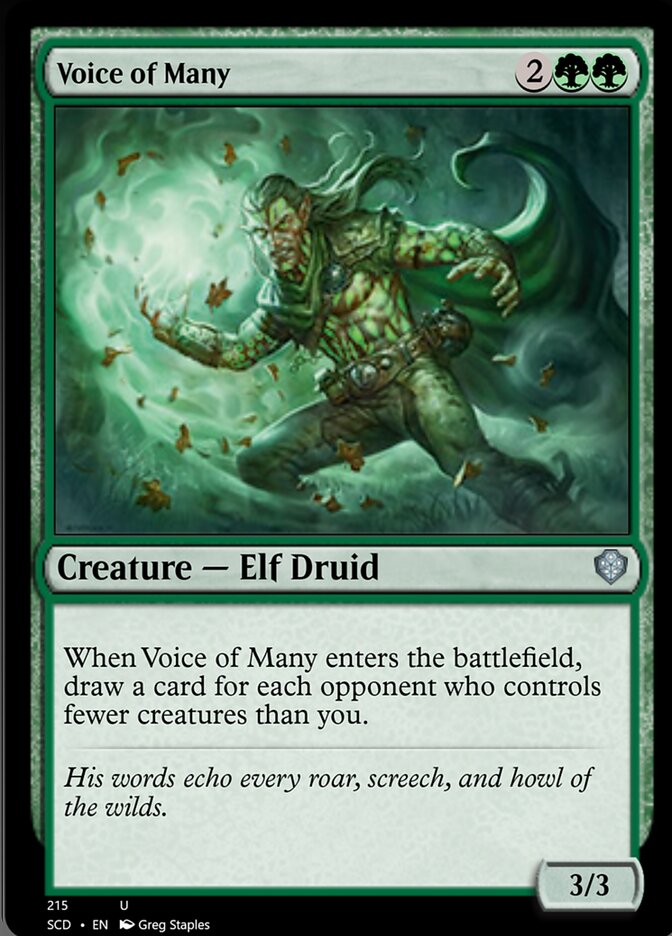Voice of Many [Starter Commander Decks] - Destination Retro